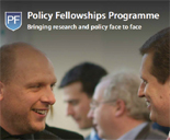 The cover of the Policy Fellowship Proramme flyer