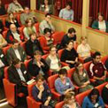 Delegates at Mark Henderson's lecture