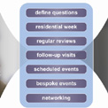 Graphic showing the Policy Fellowships process