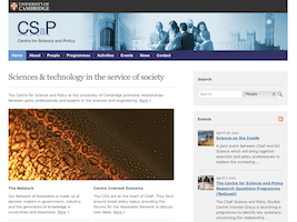 CSaP's new website